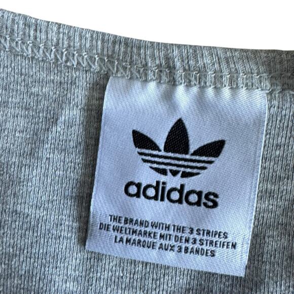 Adidas Women's Light Gray ESSENTIALS RIBBED TANK TOP Size Small NEW - Picture 7 of 13